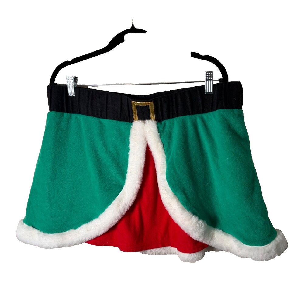 Xhilaration Pajama Skirt Women's XL/XXL Mini Fleece Sleep Christmas